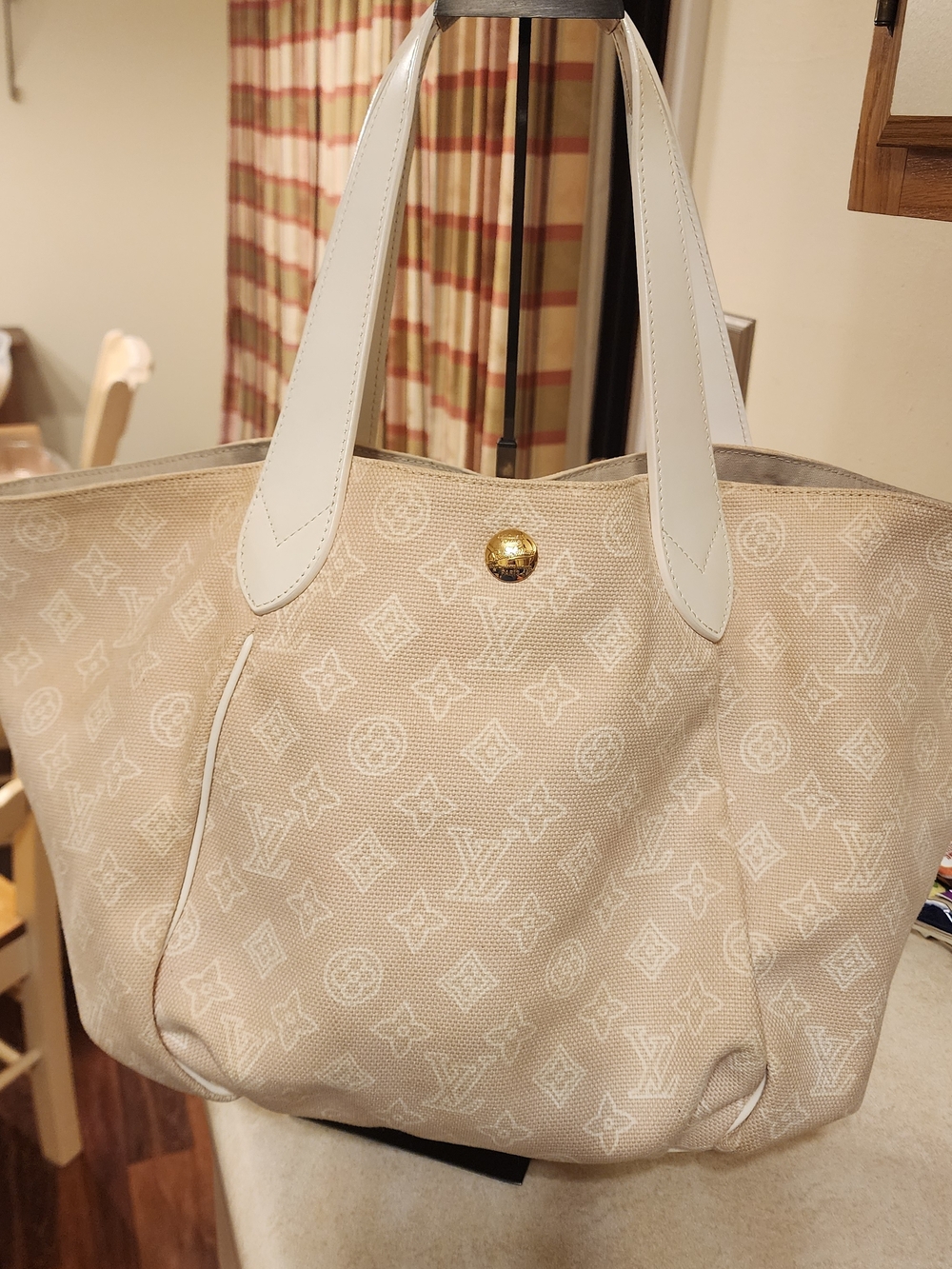 Louis Vuitton Limited Edition Sable Canvas Cabas Ipanema PM Tote Bag 2009 Rare - Picture 2 of 16